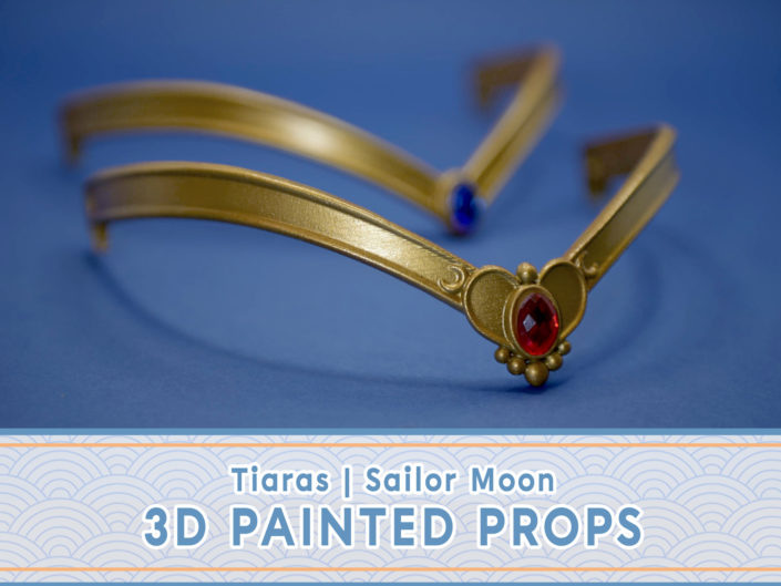 Sailor Moon Tiaras | Painted props