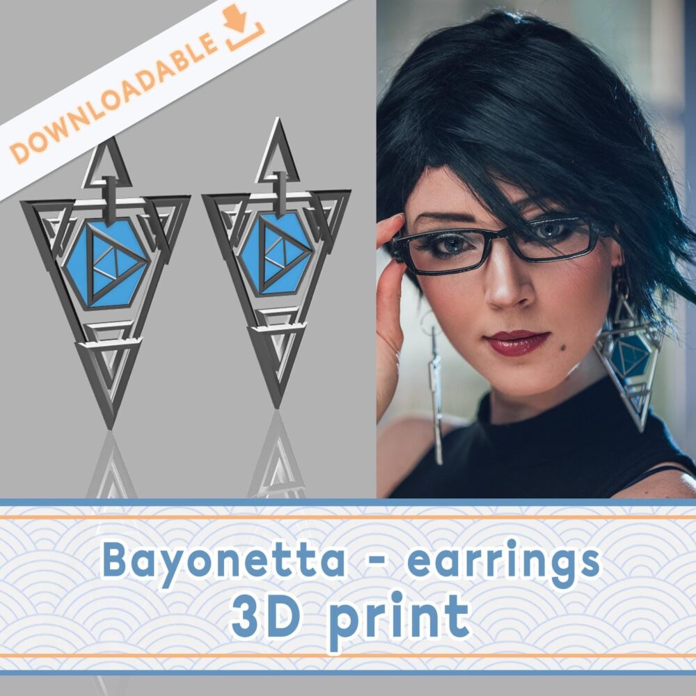 Bayonetta 2 earrings | 3D file