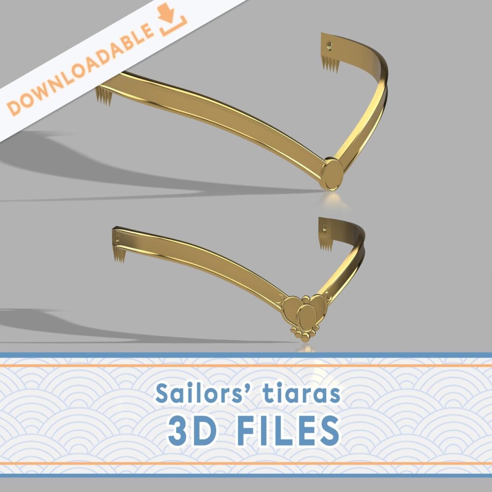 Sailor moon tiaras  | Manga & anime version 3D files