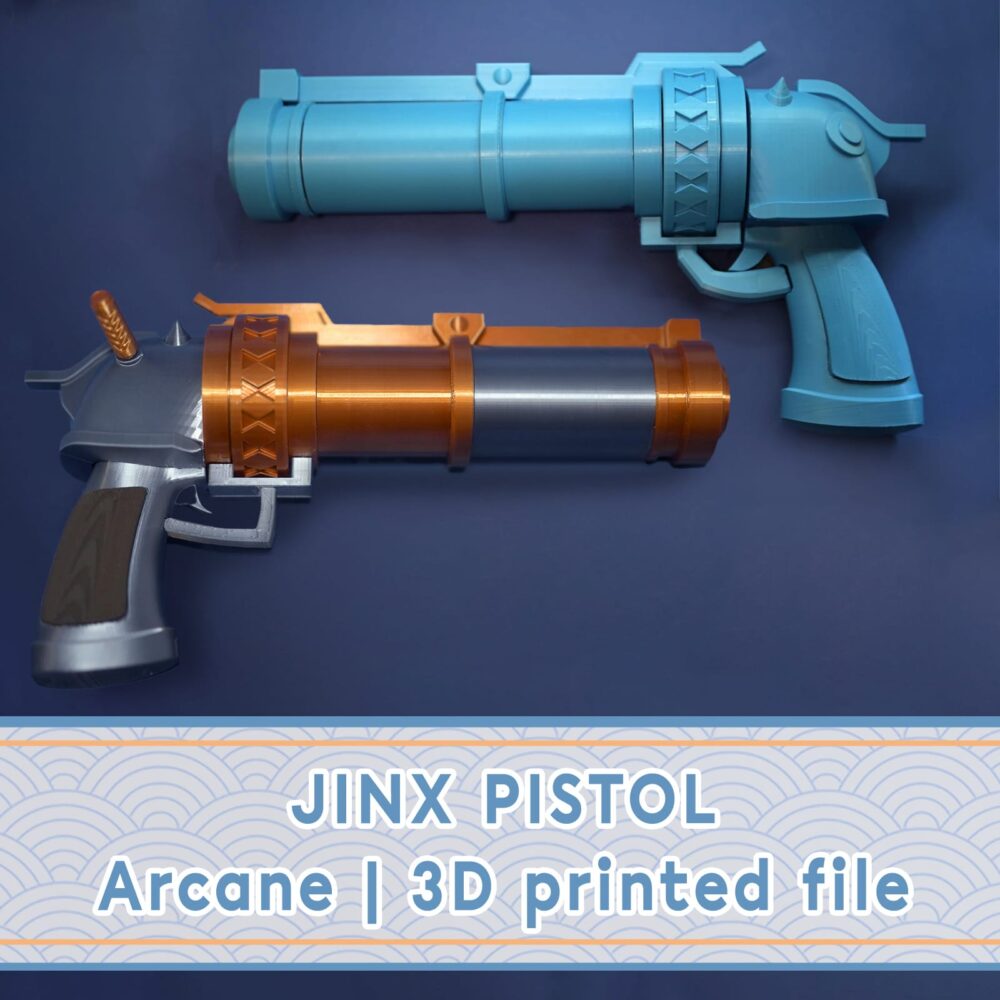 Jinx pistol | Arcane League of Legends RAW 3D print