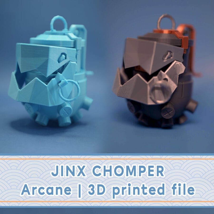 Jinx chomper | Arcane League of Legends RAW 3D print