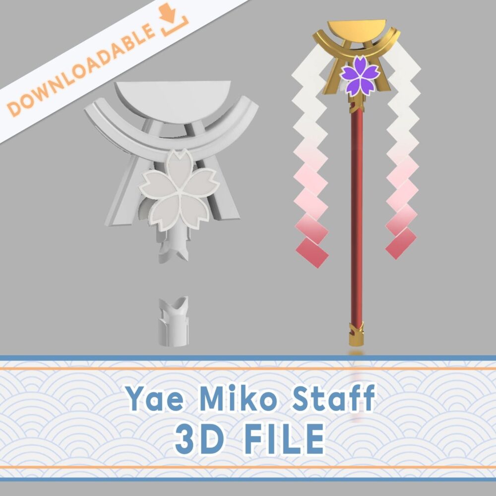 Yae Miko staff | Genshin Impact 3D File