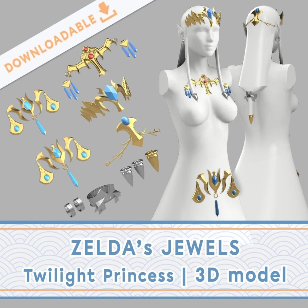 Twilight Princess Zelda Jewels | Zelda 3D file