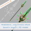 Genshin Impact Primordial Jade Winged Spear  | 3D Model file for Xiao