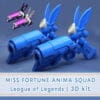 Miss Fortune Bunny Anima Squad | 3D Printed Kit