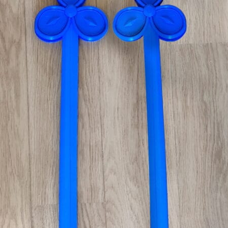 2 Genshin Impact-inspired 3D printed sword replicas for Shiori, meticulously crafted with intricate details, ideal for cosplay and gaming enthusiasts.