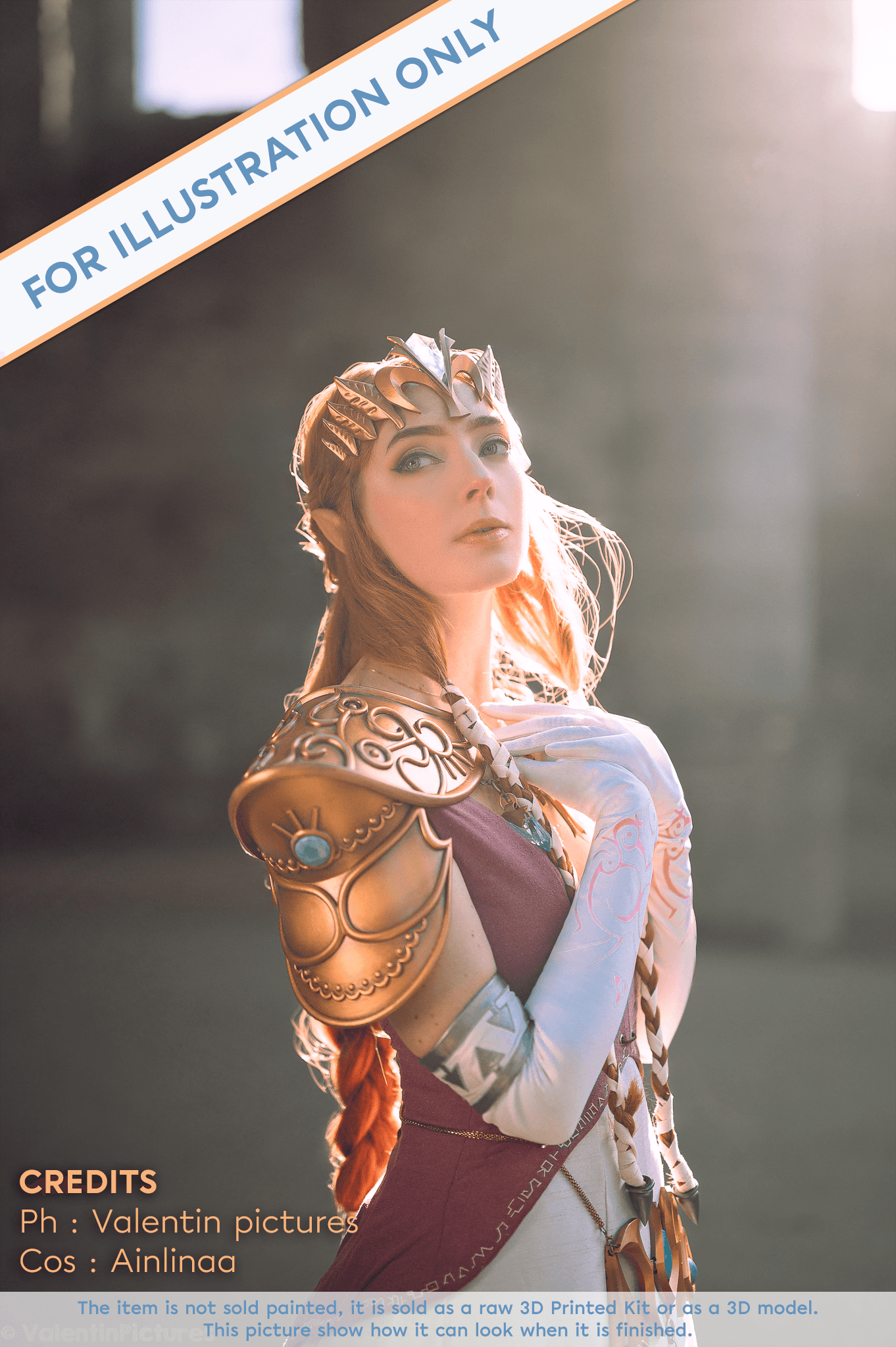 Twilight Princess Zelda's Shoulder Armor | Zelda 3D model - Image 11