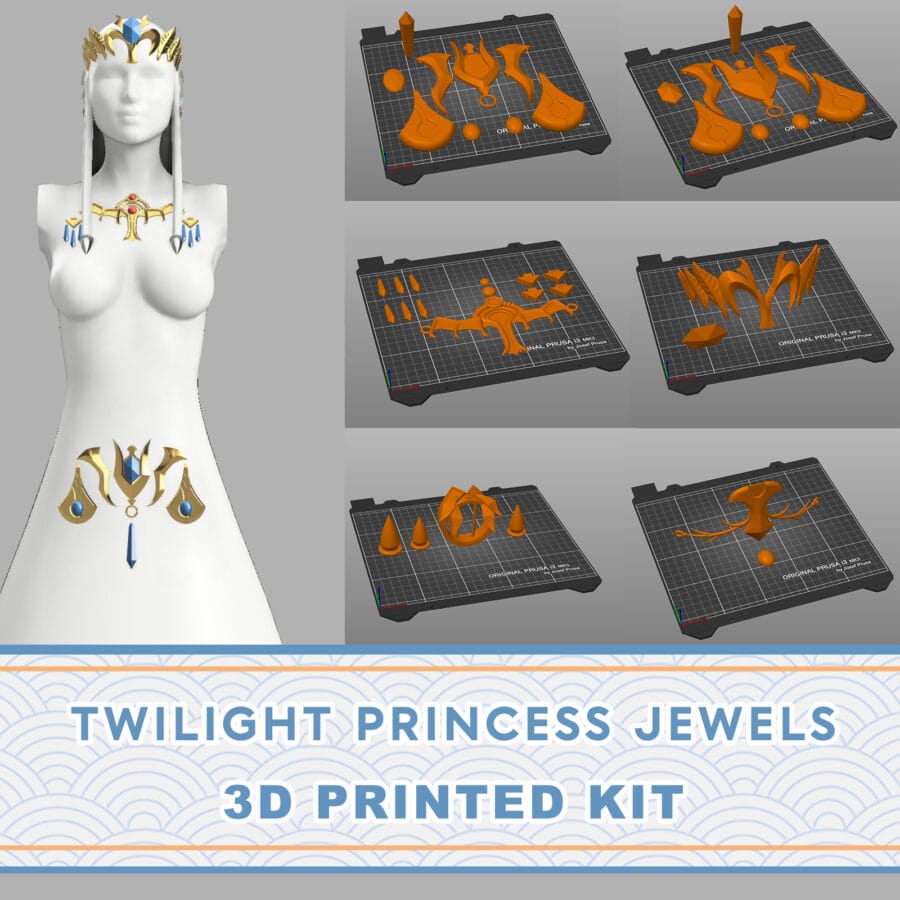 Twilight Princess jewels | 3D Printed Kit