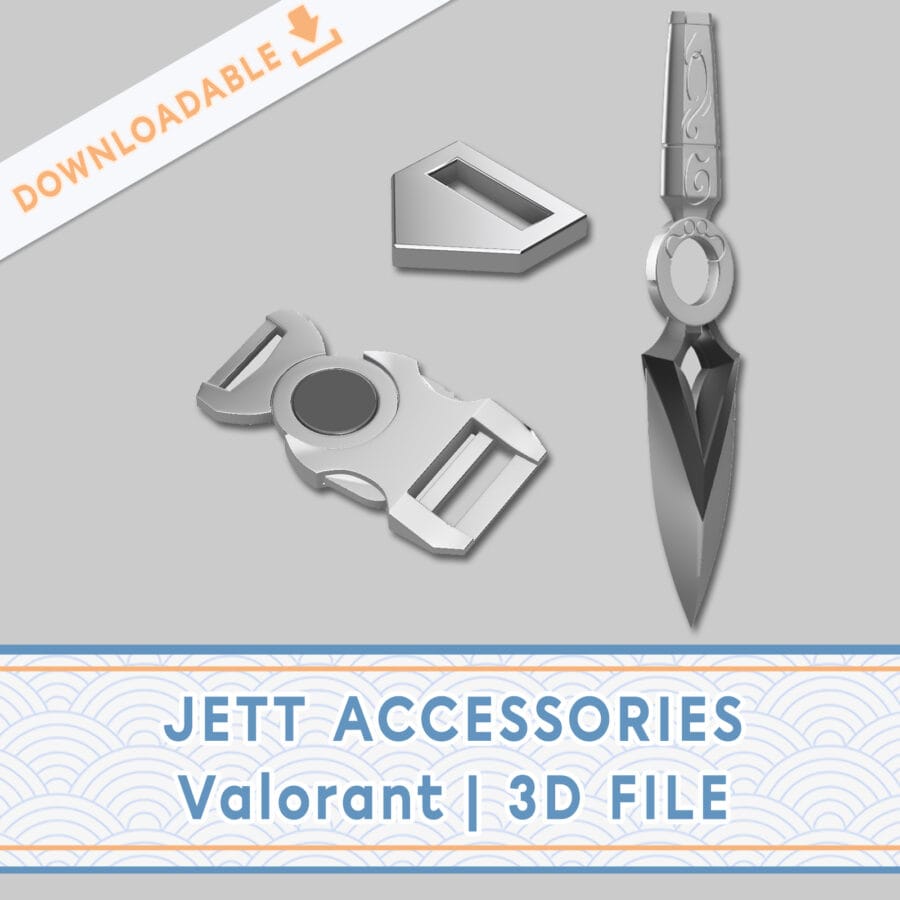 Jett's accessories - Valorant | 3D model