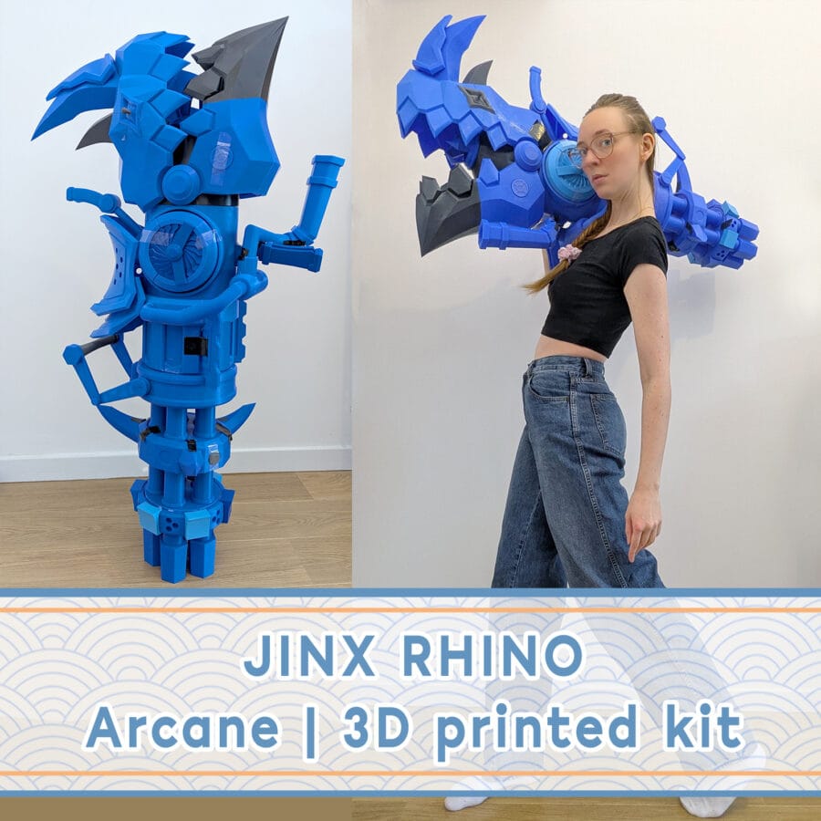 Jinx's Rhino | Arcane League of Legends 3D PRINTED KIT