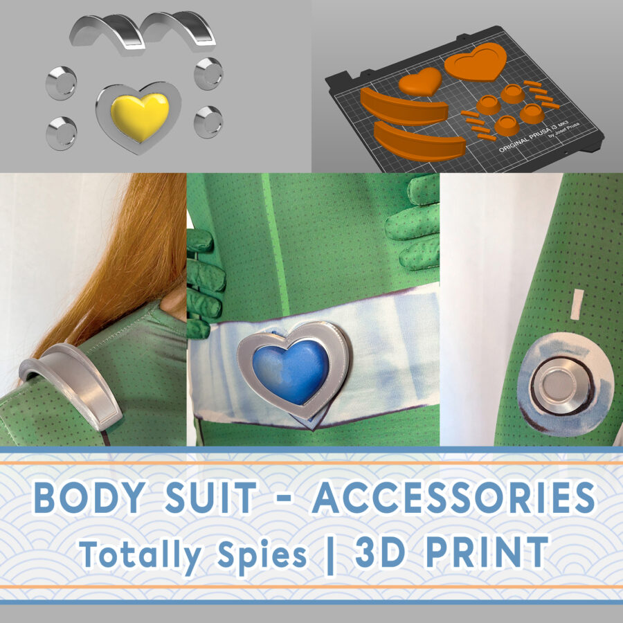 BODYSUIT ACCESSORIES from TOTALLY SPIES | 3D printed kit