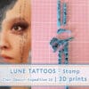 Lune tattoos stamp for Clair Obscur cosplay | 3D print