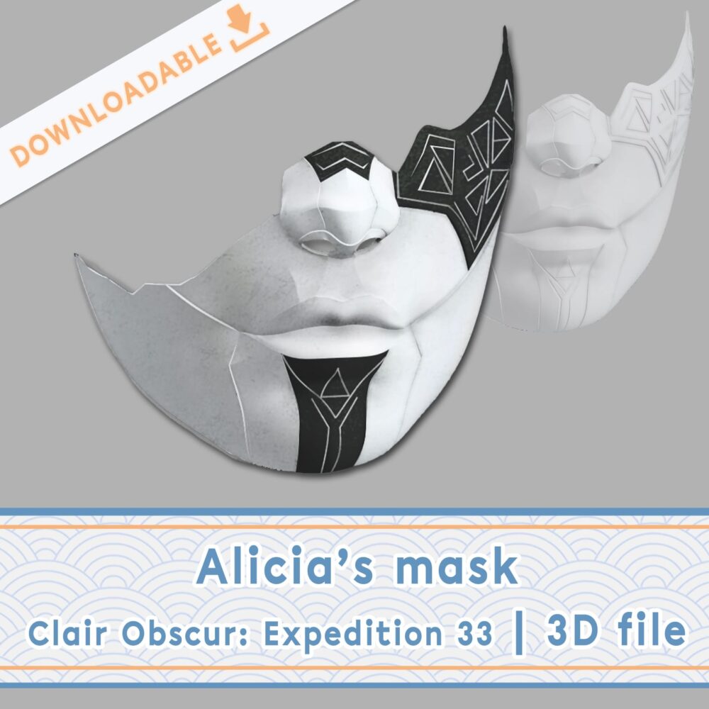 Alicia mask for Clair Obscur Expedition 33 cosplay | 3D file
