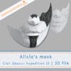 Alicia mask for Clair Obscur Expedition 33 cosplay | 3D file