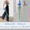 Maellum sword for Clair Obscur Expedition 33 cosplay | 3D print