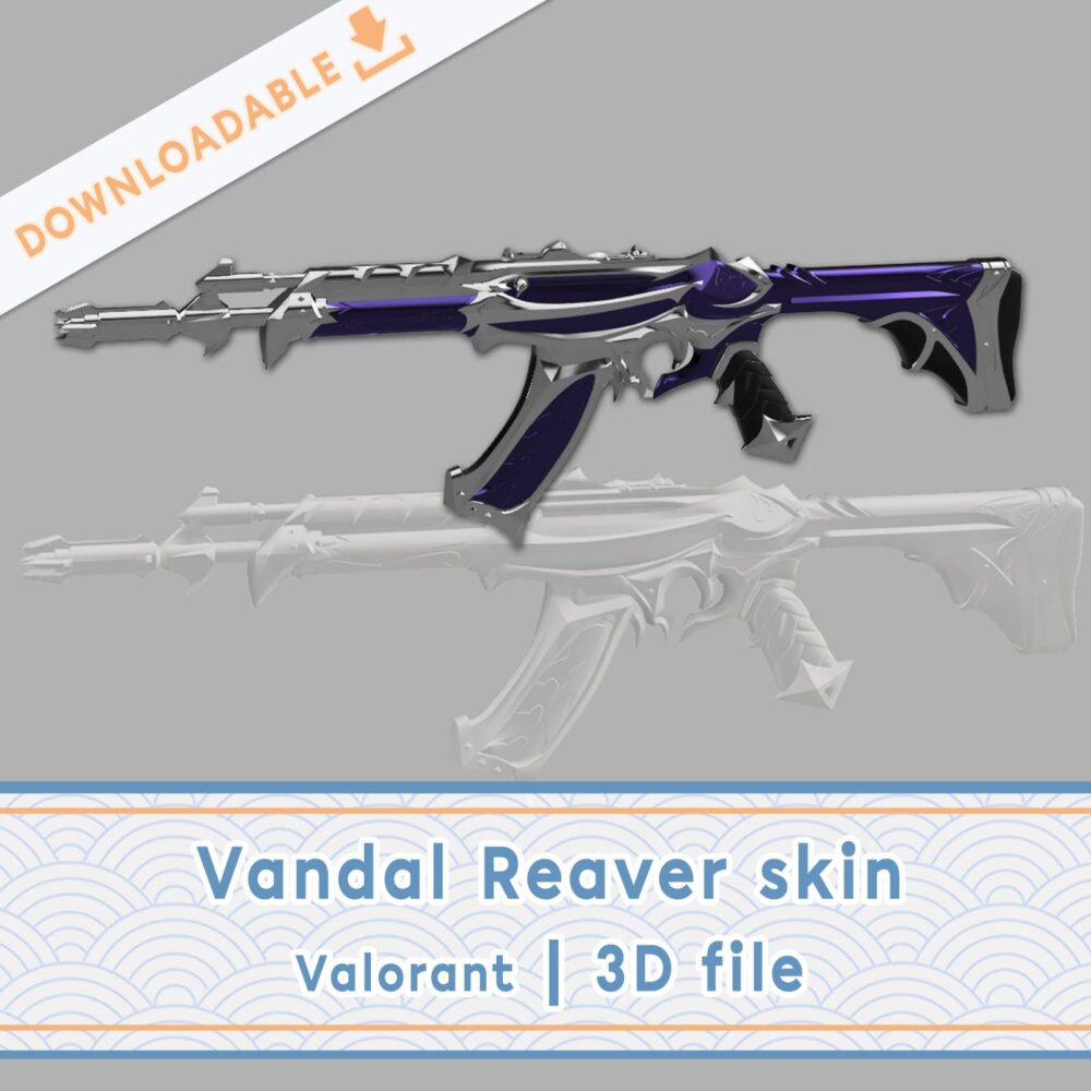 Reaver Vandal skin for Valorant cosplay | 3D file