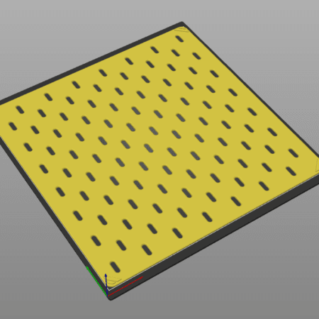 Artist Alley Panel Pegboard Drop-in Replacement - 3D file
