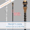 Renoir's cane for Clair Obscur cosplay | 3D file