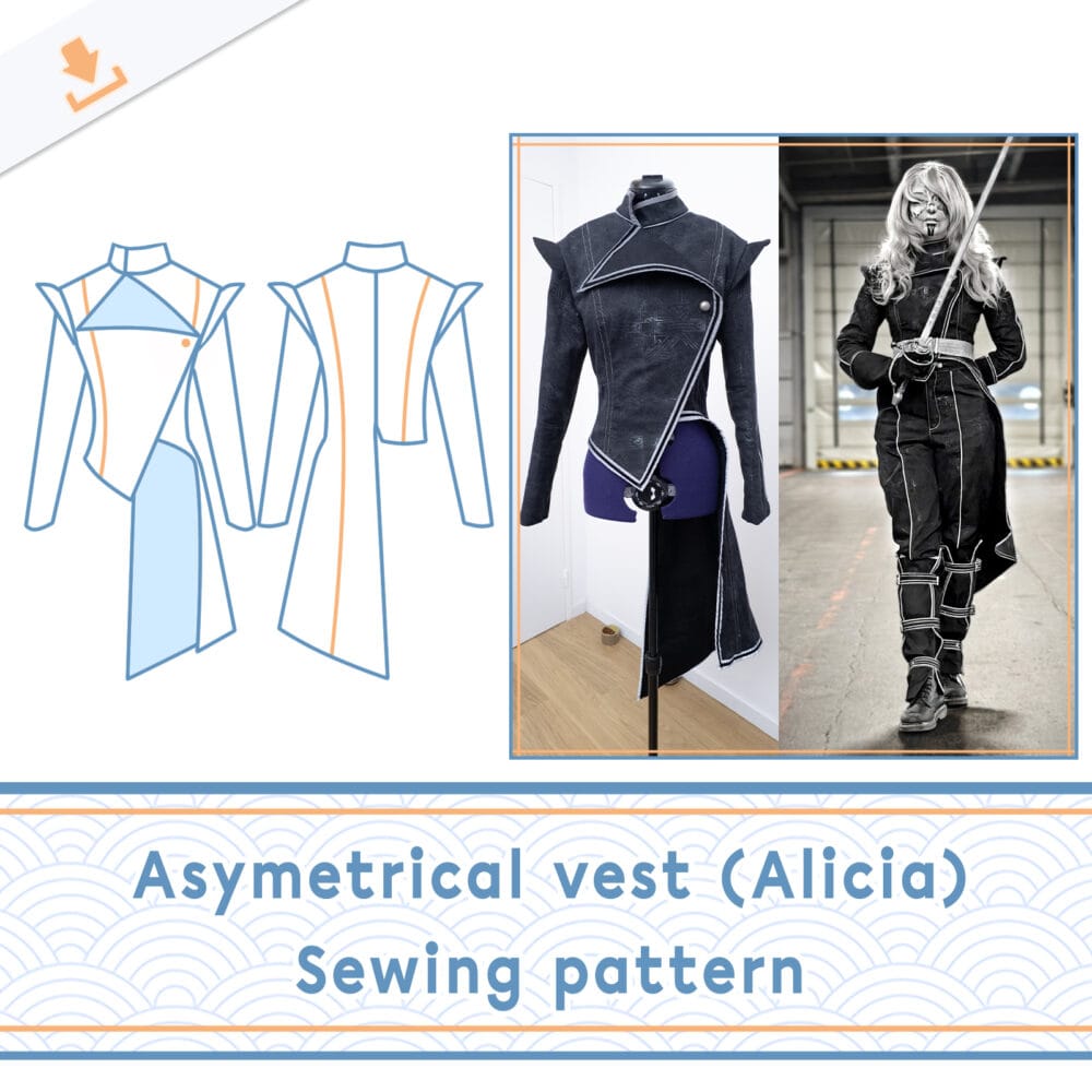 Asymmetric Vest (Alicia, Expedition 33) | Digital Pattern