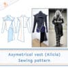 Asymetrical Vest (Alicia) | Digital Pattern