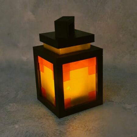 Ainlina Pixelated Lantern with LED - Minecraft | Decoration Lantern inspired from the Minecraft game ! January 1st, 2026