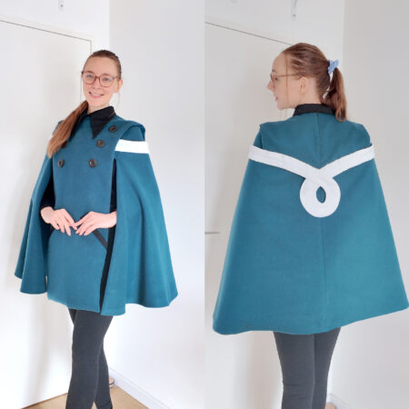 Ainlina Witch cloak | Digital Pattern Digital pattern to make the witch cloak from Witch Hat Atelier, one-size (mine). It is not graded. Perfect for Coco, Tetia, Agathe or Trice. The file included : a PDF to print the full pattern, one size, without detailed instructions except how to print it. April 27th, 2026
